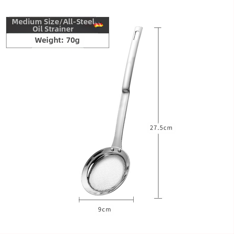 304 nerūdijančio plieno aliejaus grotelės nugriebtuvas aliejaus šaukštas sojų pieno filtro ekranas virtuvės kepimui buitinės sultys šlako sietelis mažas sietelis