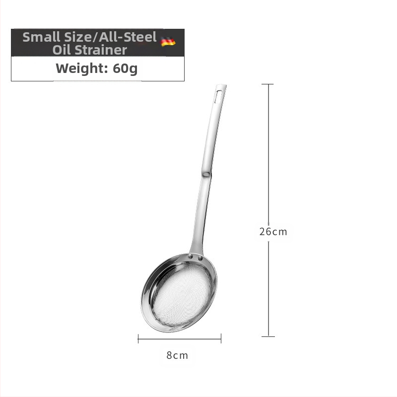 304 nerūdijančio plieno aliejaus grotelės nugriebtuvas aliejaus šaukštas sojų pieno filtro ekranas virtuvės kepimui buitinės sultys šlako sietelis mažas sietelis