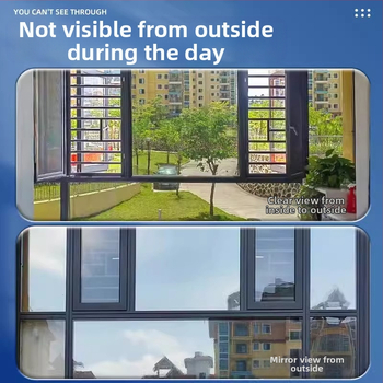 Αντηλιακή μεμβράνη θερμομόνωσης, αυτοκόλλητο γυαλιού παραθύρου, αντιηλιακή, σκίαση μπαλκονιού, μονόδρομη μεμβράνη προστασίας από τον ήλιο