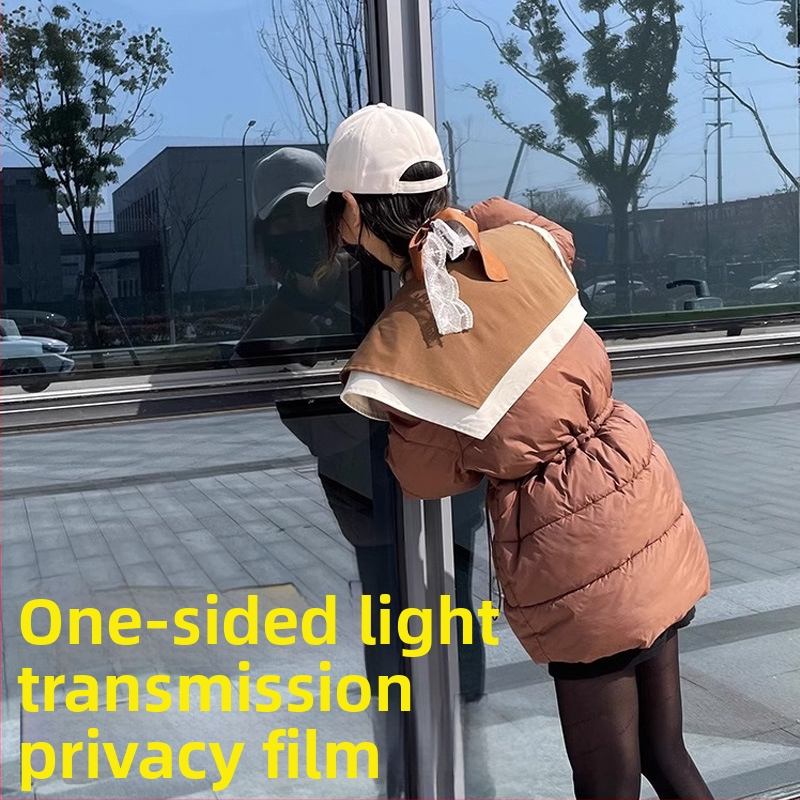Слънцезащитен топлоизолационен филм, стикер за стъкло на прозорец, анти-пип, анти-светлина, засенчване за балкон, сенник, еднопосочно, перспективно фолио за поверителност