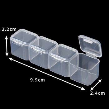 56 skyrių PP nagų lako dėžutė, 28 mažų daiktų laikymo dėžutė su dangteliu, skyriais suskirstyta dalių dėžutė, didmeninė permatoma laikymo dėžutė