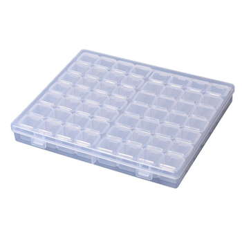 56 skyrių PP nagų lako dėžutė, 28 mažų daiktų laikymo dėžutė su dangteliu, skyriais suskirstyta dalių dėžutė, didmeninė permatoma laikymo dėžutė