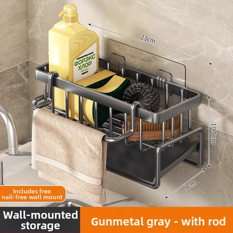 Virtuvės laikymo lentynėlė, skudurų laikymo lentynėlė, nusausinimo lentynėlė, be perforatoriaus, buitinė prieskonių lentynėlė, kriauklės maišytuvas, kriauklės artefaktas