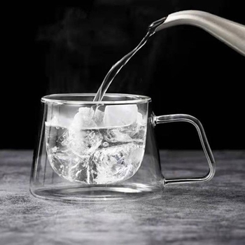 Двуслойна чаша за кафе с дръжка, чаша за кафе, чаша за капучино, чаша за закуска, чаша за кафе с дръжка