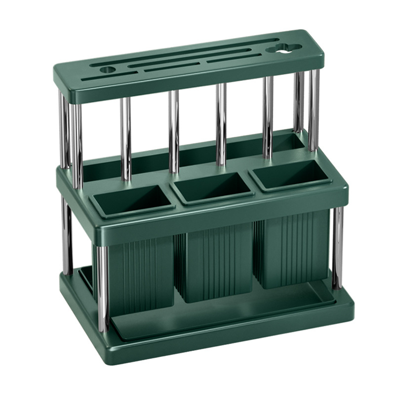 Populaarne noahoidja, söögipulkade toru, multifunktsionaalne köögiriiul, nugade ja kahvlite hoiuriiul