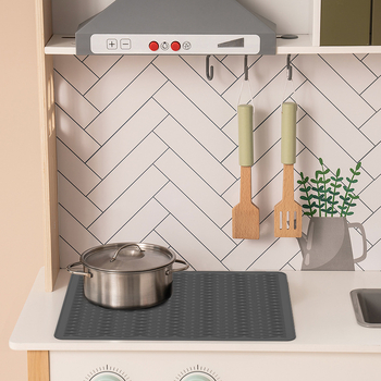 Amazoni silikoonist pliidiplaadi soojusisolatsioon, induktsioonpliidi ülemise katte kaitsepadi, libisemiskindel pliidiplaadi padi, silikoonist äravoolupadi laos