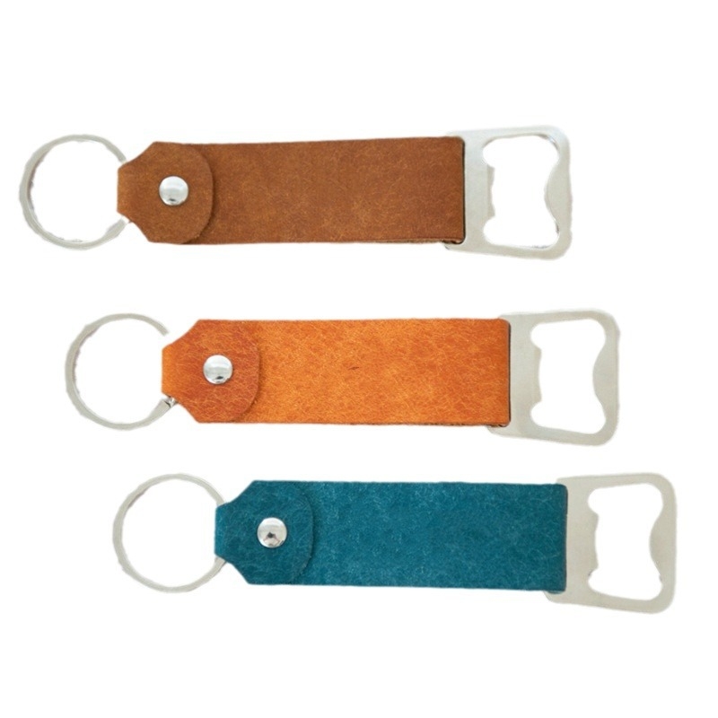 на склад преносим ключодържател за отварачка за бутилки, обикновен капак за бира, отвертка от неръждаема стомана, ръчен отварачка за бутилки за вино от изкуствена кожа