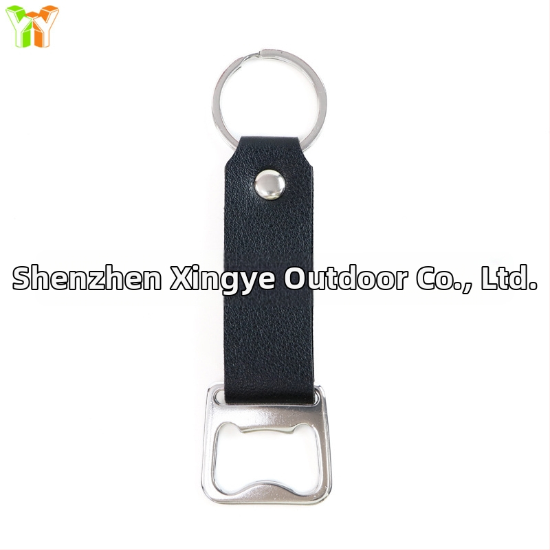 на склад преносим ключодържател за отварачка за бутилки, обикновен капак за бира, отвертка от неръждаема стомана, ръчен отварачка за бутилки за вино от изкуствена кожа