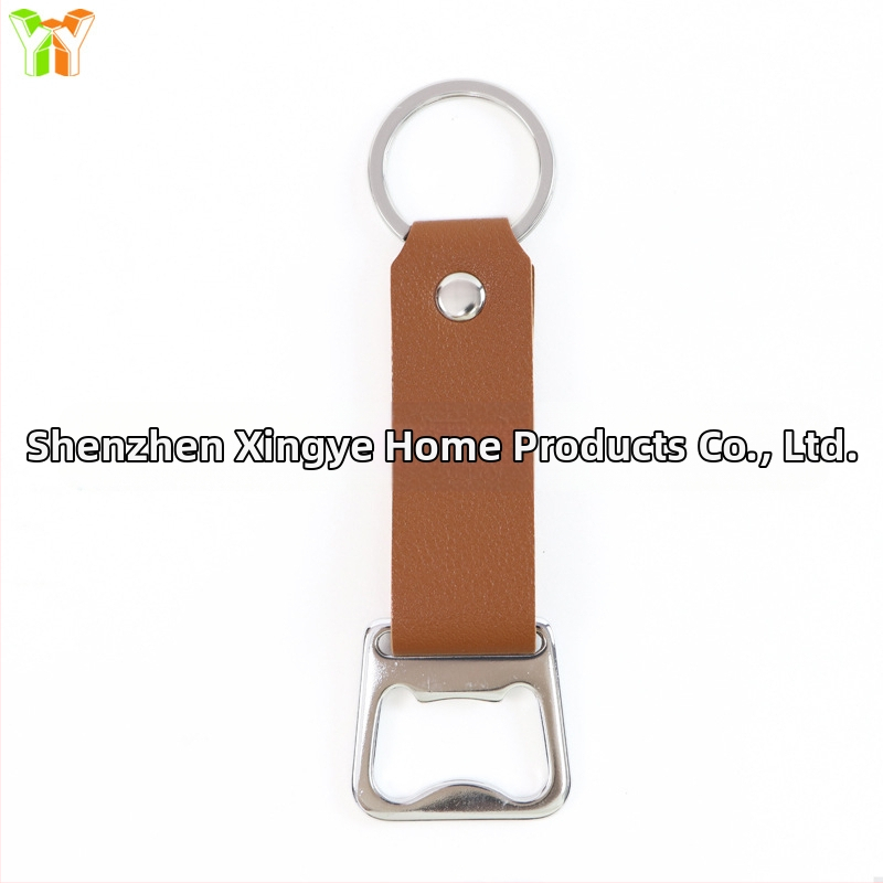 на склад преносим ключодържател за отварачка за бутилки, обикновен капак за бира, отвертка от неръждаема стомана, ръчен отварачка за бутилки за вино от изкуствена кожа