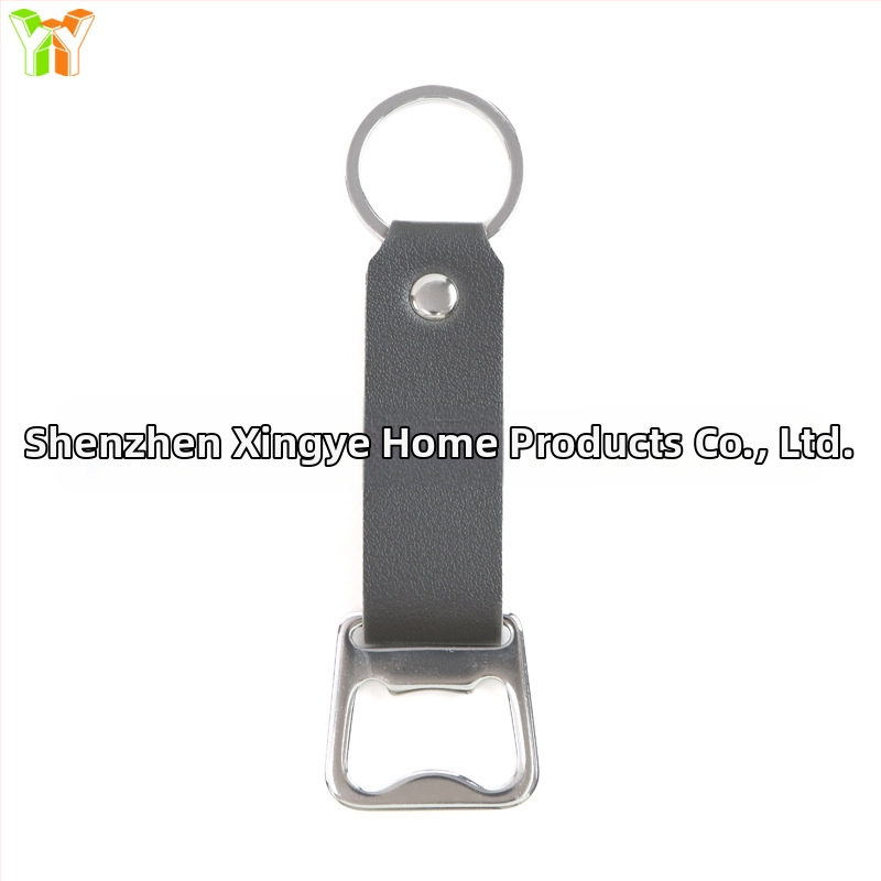 на склад преносим ключодържател за отварачка за бутилки, обикновен капак за бира, отвертка от неръждаема стомана, ръчен отварачка за бутилки за вино от изкуствена кожа
