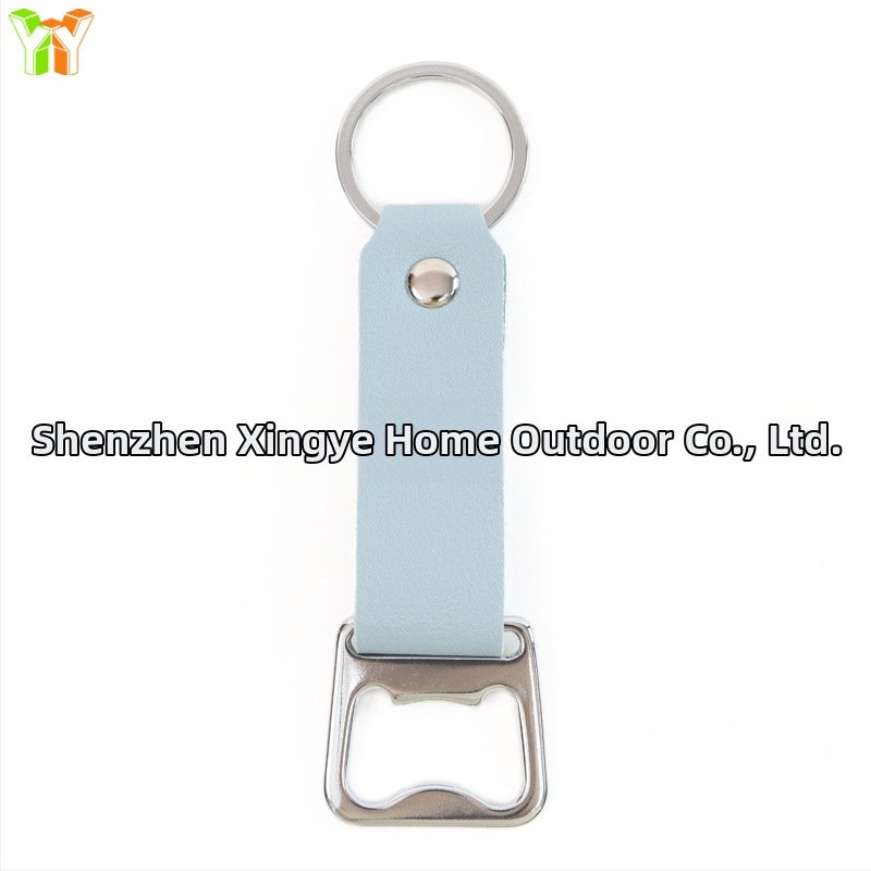 на склад преносим ключодържател за отварачка за бутилки, обикновен капак за бира, отвертка от неръждаема стомана, ръчен отварачка за бутилки за вино от изкуствена кожа