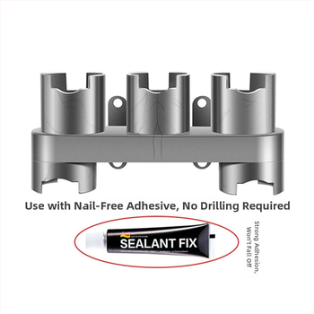 Подходящ за скоба за съхранение на всмукателна глава на прахосмукачка Dyson V6, стойка без отвори V7/V8, аксесоари без пирони с пет отвора V10/V11