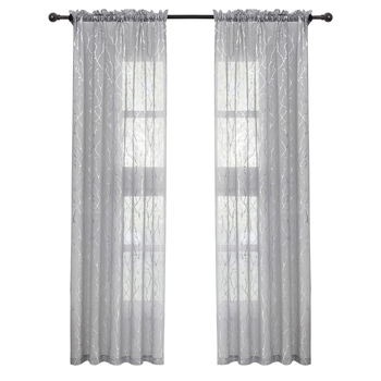 Tarpvalstybinė užsienio prekyba, parduodanti „Amazon“ meno šakos grūdus, karšto sidabro užuolaidų langų ekraną, apdailintą dėvėjimo strypo užuolaidas.