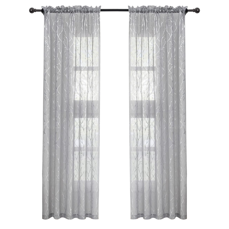 Tarpvalstybinė užsienio prekyba, parduodanti „Amazon“ meno šakos grūdus, karšto sidabro užuolaidų langų ekraną, apdailintą dėvėjimo strypo užuolaidas.