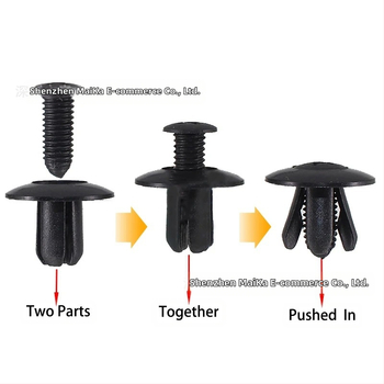 Universāla automašīnas sprādzes salona paneļa bagāžnieka plastmasas izplešanās skrūvju klipsis Fender Fender sprādze