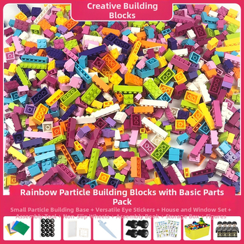 Australijos birių mažų dalelių statybiniai blokeliai, suderinami su įvairių prekės ženklų kūrybingais „pasidaryk pats“ darželio edukaciniais žaislais, birūs statybiniai blokeliai