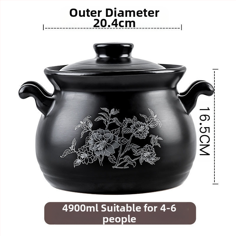 Kangshu keraamiline pajaroog supipott hautisepott majapidamise suure mahutavusega portselanist pott pudrupott lahtise leegiga otsepõletav kuumakindel gaasipott