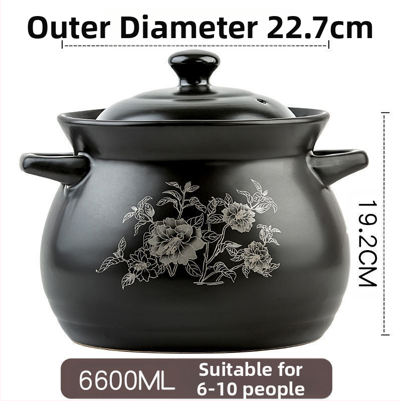 Kangshu keraamiline pajaroog supipott hautisepott majapidamise suure mahutavusega portselanist pott pudrupott lahtise leegiga otsepõletav kuumakindel gaasipott