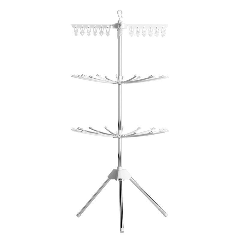 Hulgimüük beebikuivatusresti multifunktsionaalne puukujuline teisaldatav rõdupõranda käterätikuivati mitmekihiline beebikuivatusmähkmereeling