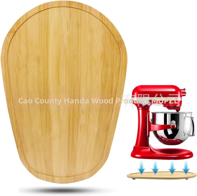 Бамбуков плъзгач за блендер, дървена основа за блендер, домакински уреди, основна тава, проста дървена плъзгаща се стойка