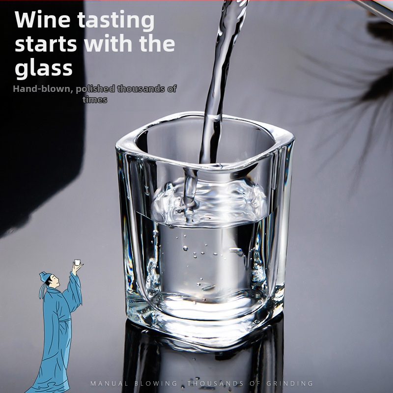 Bar ktv Veleprodaja prozirnih zadebljanih staklenih setova bijelih čaša za vino Kućna zabava Čaša za vino za jednu čašu Mala čaša za vino