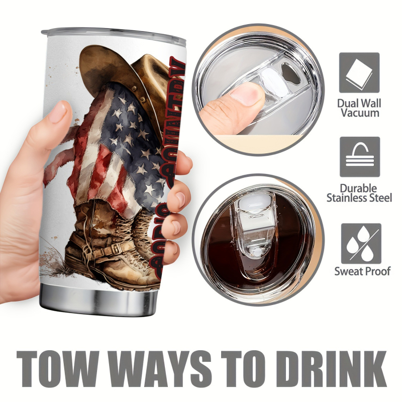 Piiriülene UV-trükk 20oz kahekihiline roostevabast terasest pihustatav plastist autoisolatsiooniga autokruus õllekruus õues kasutamiseks mõeldud jääkruus