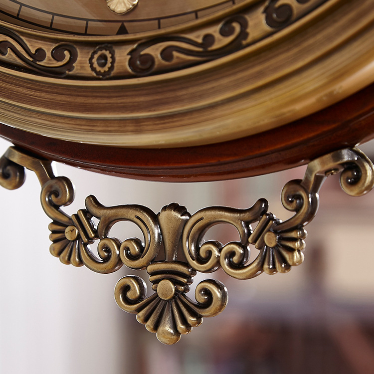 Metallist kahepoolne kell, elutuba, loominguline Euroopa seinakell, Põhjamaade vaikne täispuidust Ameerika seinakell, kunstiline dekoratiivne kell