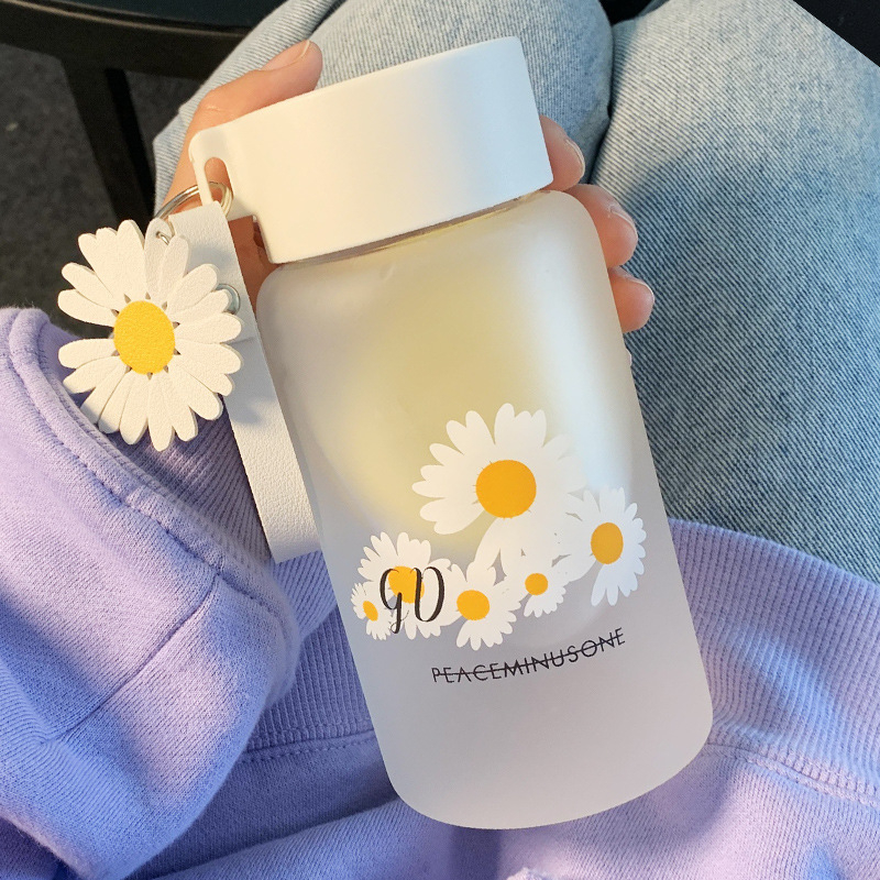 Чаша за вода за жени, матирано стъкло, семпла, свежа, сладка, преносима, креативна, персонализирана, модерна чаша за момиче Мори