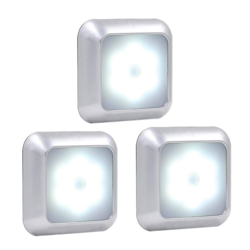 Трансгранично осветление за дома на Amazon Умни квадратни индукционни лампи за шкафове Осветление за коридор Нощни лампи Индукционни нощни лампи за човешкото тяло