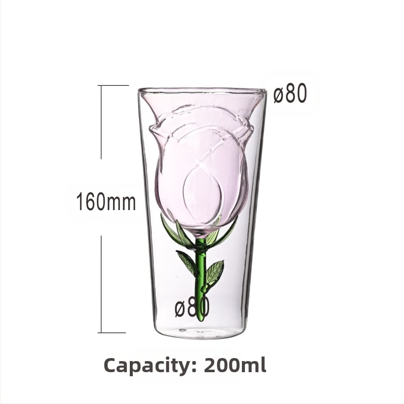 Креативна романтична стъклена чаша за любов, високо изглеждаща чаша за бяло вино, дизайнерска подаръчна чаша за годеж