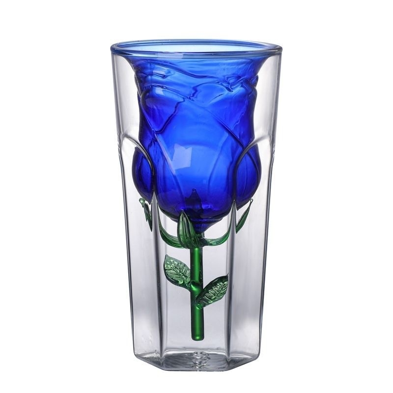 Креативна романтична стъклена чаша за любов, високо изглеждаща чаша за бяло вино, дизайнерска подаръчна чаша за годеж