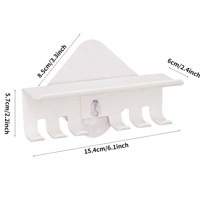 Tarpvalstybinis elektrostatinis besiūlis dantų šepetėlių laikiklis vonios kambariui, pakabinamas ant sienos, dantų šepetėlių laikymo lentynėlė be nagų, dantų šepetėlių laikymo lentynėlė be perforatorių
