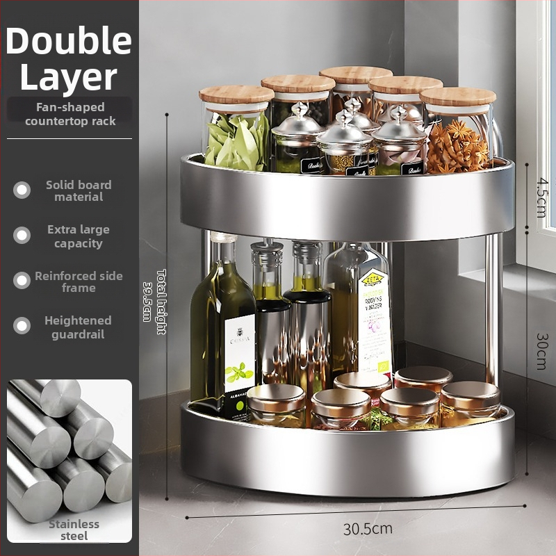 Roostevabast terasest köögimaitseainete hoiuriiul lauale, multifunktsionaalne kitsas maitseainepudel, maitseaineõli, soolakaste, äädika hoiuriiul