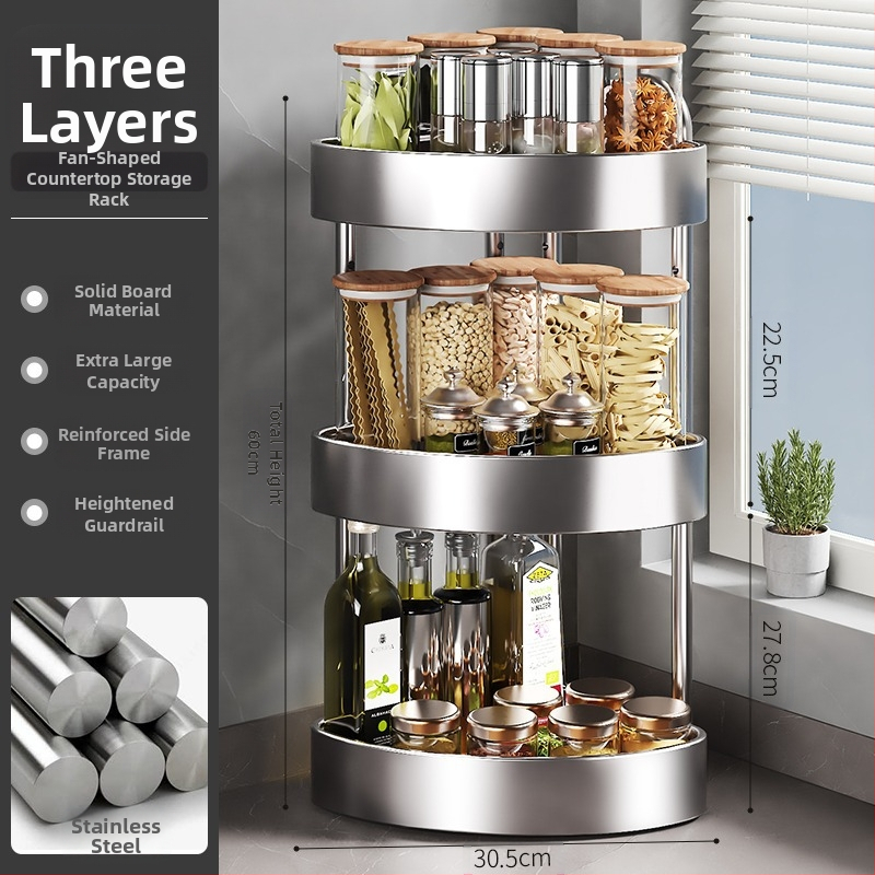 Roostevabast terasest köögimaitseainete hoiuriiul lauale, multifunktsionaalne kitsas maitseainepudel, maitseaineõli, soolakaste, äädika hoiuriiul