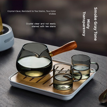 Βοροπυριτική πλευρική λαβή Fair Cup Tea Sea οικιακό σετ τσαγιού αξεσουάρ τσάι Κύπελλο αρσενικό Κύπελλο μονό ποτήρι τσάι διανομέας