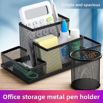 Daudzfunkcionāls metāla pildspalvu turētājs ar lielu ietilpību pildspalvu turēšanai studentu kancelejas preču pildspalvu turētājs pildspalvu turētāja glabāšanai radošiem biroja piederumiem