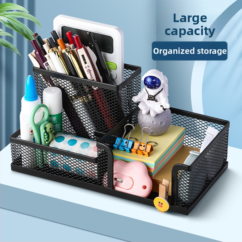 Multifunkčný kovový držiak na perá s veľkou kapacitou na držanie pera, študentské kancelárske potreby, držiak na perá, úložný priestor na kreatívne kancelárske potreby