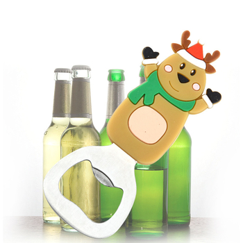 Kūrybingas silikoninis alaus atsuktuvas nešiojamas alaus butelių atidarytuvas mielas animacinis silikoninis butelių atidarytuvas raktų pakabukas