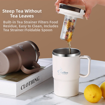 Piiriülene kuummüügis kruus, väärtuslik õlgtass, roostevabast terasest kohvitass, kaasaskantav mugav tee- ja veeeralduskruus