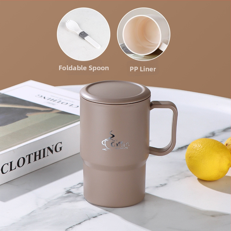 Piiriülene kuummüügis kruus, väärtuslik õlgtass, roostevabast terasest kohvitass, kaasaskantav mugav tee- ja veeeralduskruus