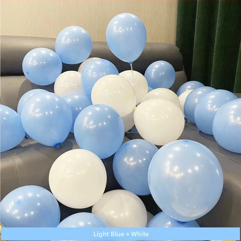 Óceánkék hálóvörös sorozatú lufiárnyalatok Retro kék maka dekoráció születésnapi óvodai ballagási megnyitó dekoráció