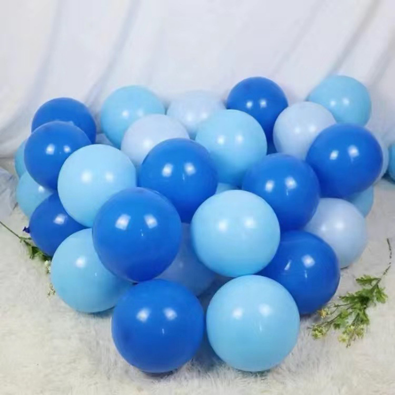 Óceánkék hálóvörös sorozatú lufiárnyalatok Retro kék maka dekoráció születésnapi óvodai ballagási megnyitó dekoráció