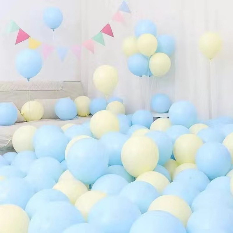 Óceánkék hálóvörös sorozatú lufiárnyalatok Retro kék maka dekoráció születésnapi óvodai ballagási megnyitó dekoráció