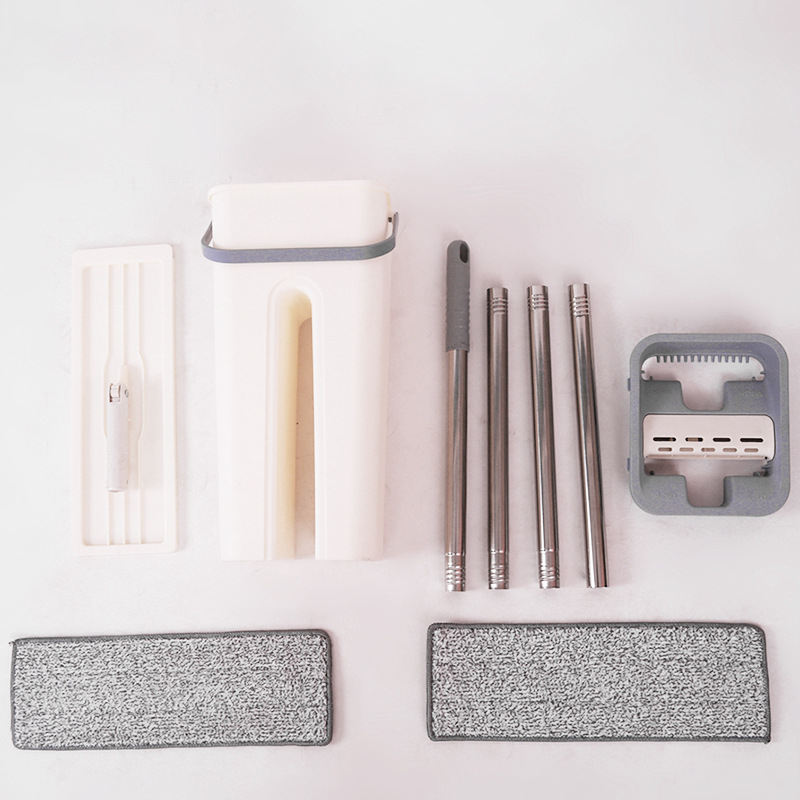 Spetsiaalne väikese suurusega majapidamises kasutatav hulgimüügi lameda laiskmopi ämber, kätepesu pole, kuiv ja märg eraldusmopp imav mopp