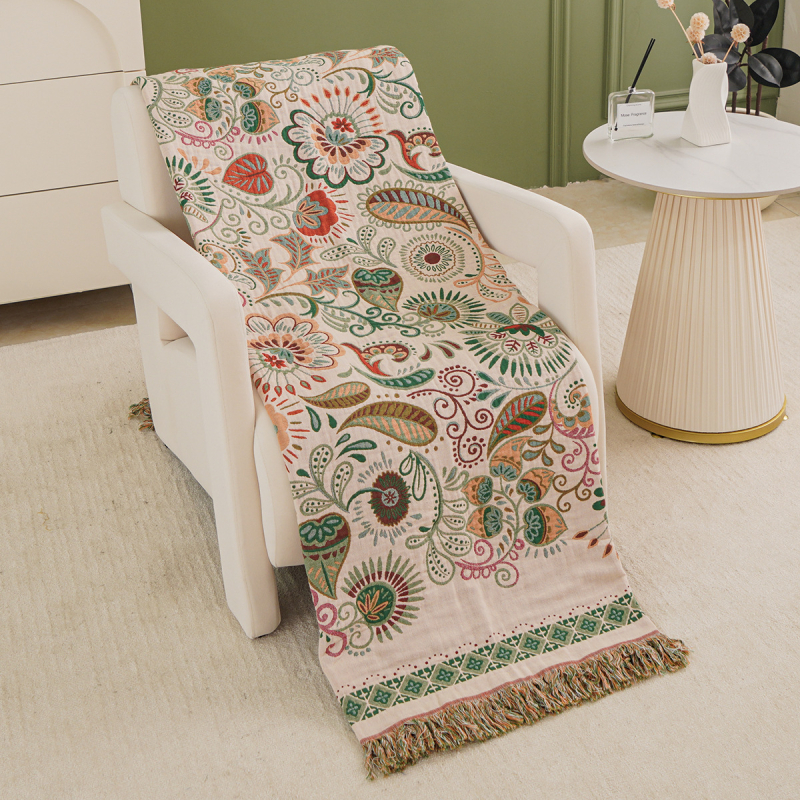 Naujas aukštos klasės sutirštintas medvilninis marlės rankšluostis, viengulė lova, daugiafunkcis marlės užklotas