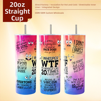 Експлозии в чуждестранната търговия 20OZ персонализирана термо чаша за кола чаша от неръждаема стомана 304 права чаша 3D печат 5D печат
