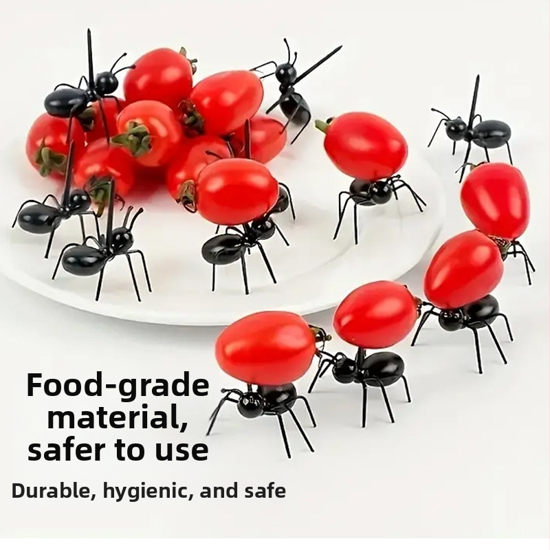 Трансграничен горещо продаван детски анимационен костюм с мравка и плодове, вилица за бенто, детска декорация с животни за закуски, вложка с плодове