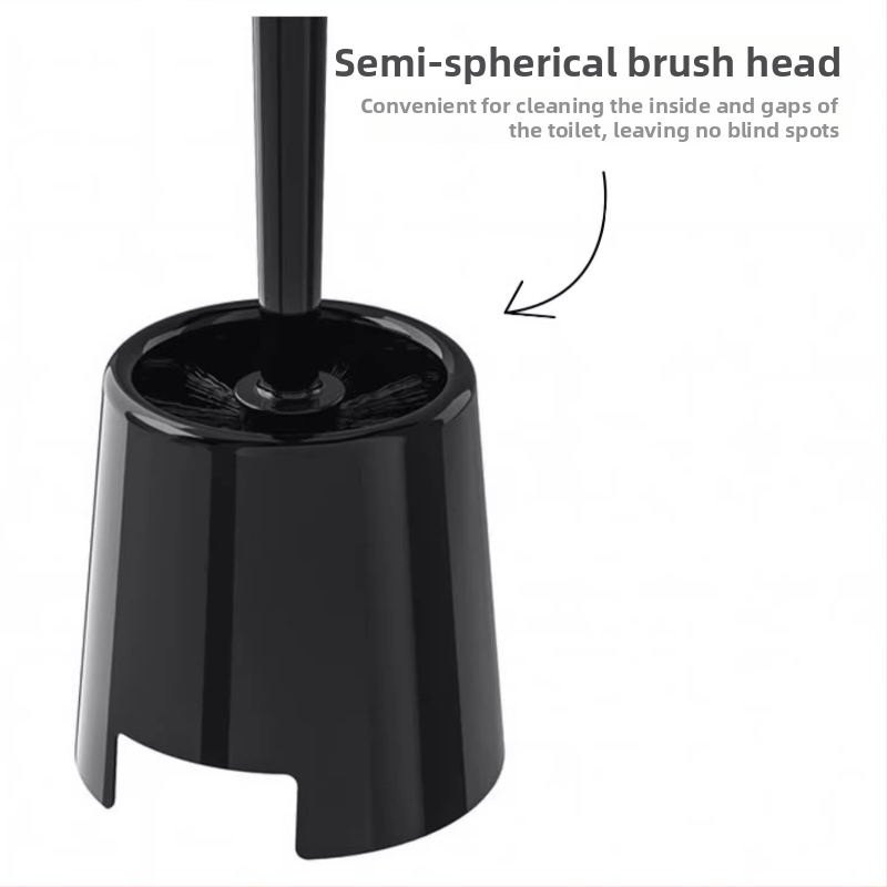 Bemun WC kefa a kefa Box domácnosť mäkká vlasová WC kefa čierna biela slinková čistiaca kefa oblek