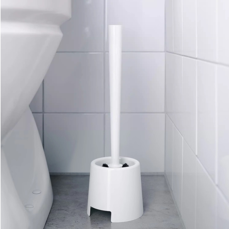 „Bemun“ tualetinis šepetys ir šepečių dėžutė, buitinis minkštų plaukų tualetinis šepetys, juodas, baltas klinkerio valymo šepetys, kostiumas