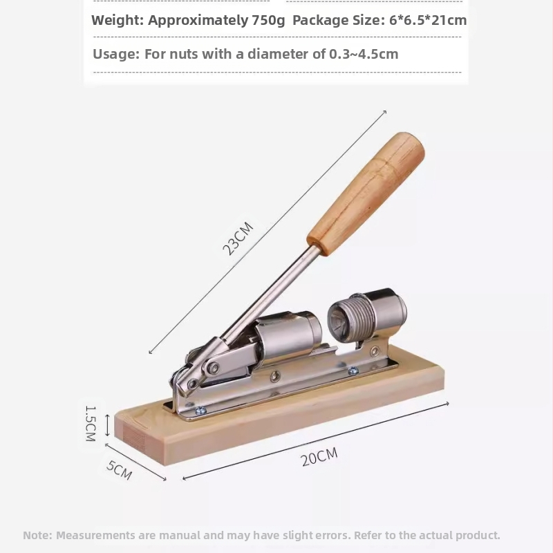Yunfeng ručne tlačené mechanické galvanické pokovovanie zlatý mechanický stroj na orechové matice klip otvorený orech zariadenie čerstvý orech klip celozrnný